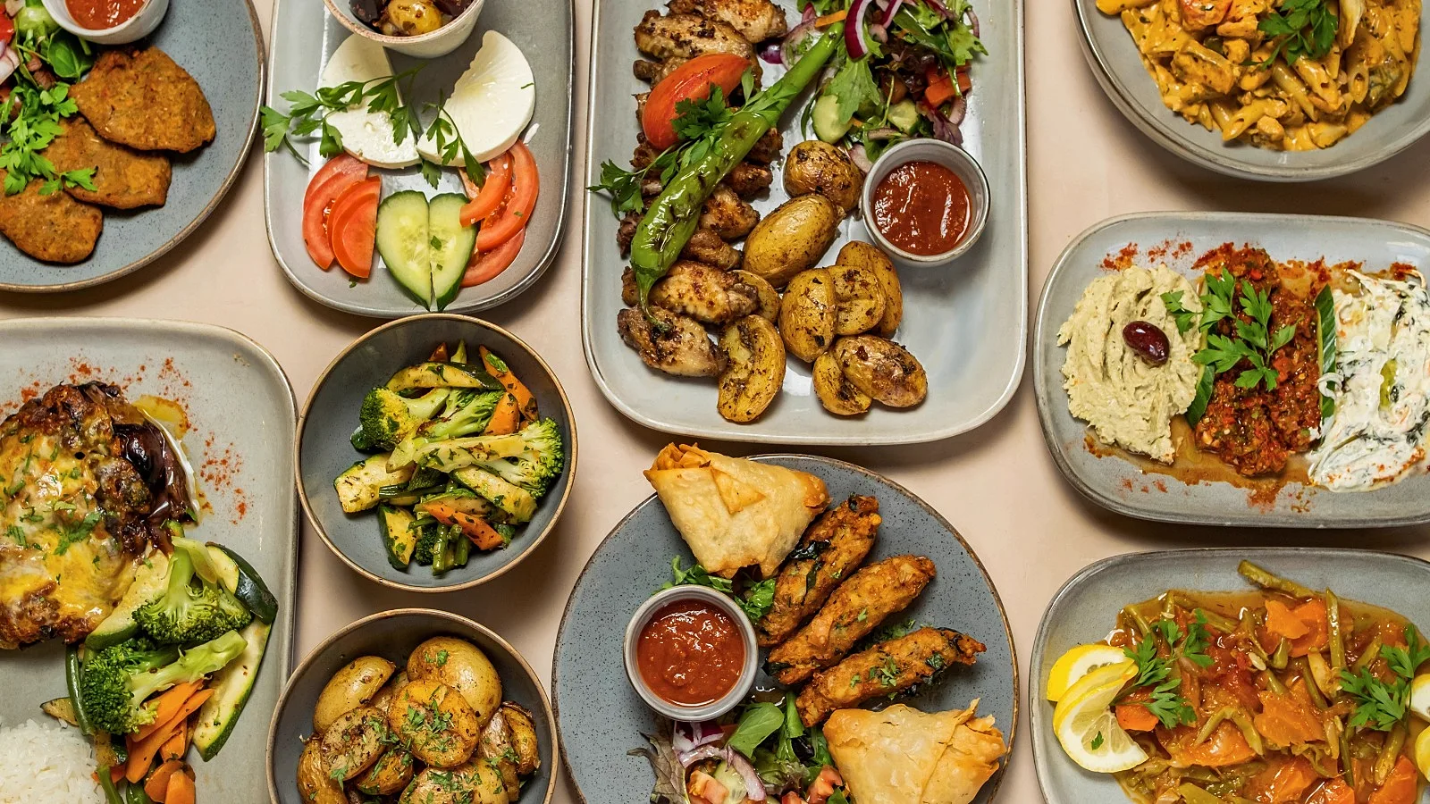 Turkish meze plate